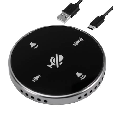 360 Omnidirectional Microphone With Mute Button Usb Conference ...