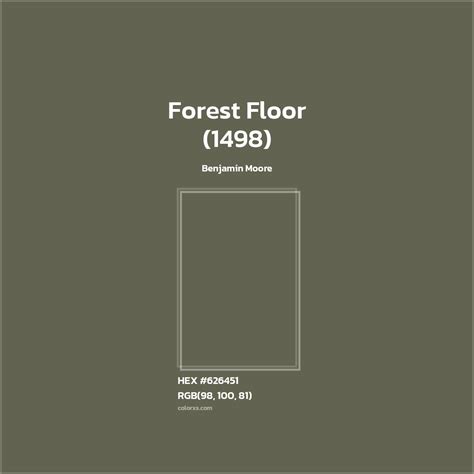 Benjamin Moore Forest Floor (1498) Paint color codes, similar paints ...