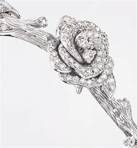 Rose Dior Bagatelle Bracelet White Gold and Diamonds | DIOR