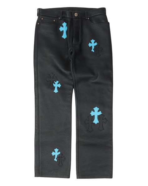 Chrome Hearts Cross Patch Leather Pants – Justin Reed
