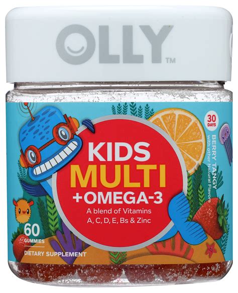 OLLY Kid's Multivitamin + Omega-3 Gummies | Carewell