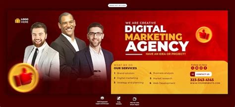 Digital marketing agency and corporate facebook cover banner template ...