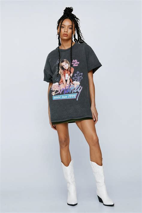 Britney Spears Tour Extreme Oversized Graphic Tee | Nasty Gal