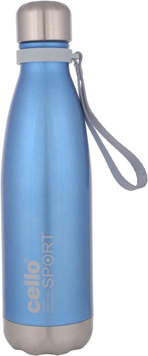 CELLO Scout Stainless Steel Double Walled Water Bottle (1000ml, Blue ...