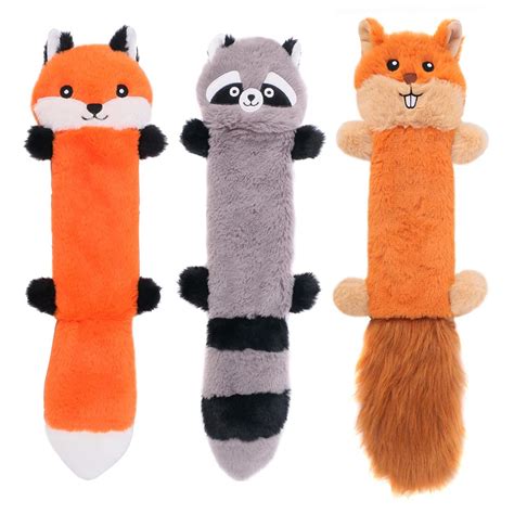 Buy ZippyPaws Skinny Peltz No Stuffing Squeaky Plush Dog Toy, Large (6 ...