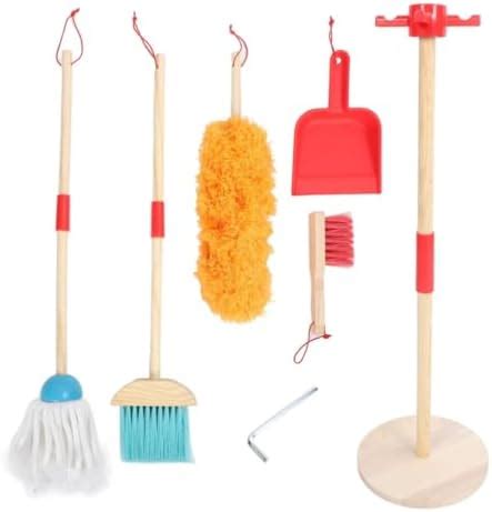 Buy NESTA TOYS - Wooden Cleaning Set for Kids (6 Pcs) | Housework ...
