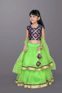 satyamfab Girls Lehenga Choli Ethnic Wear Printed Lehenga, Choli and ...