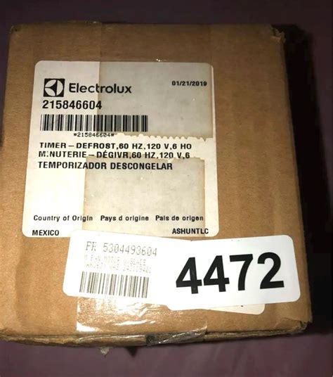 Image result for Electrolux Defrost Timer