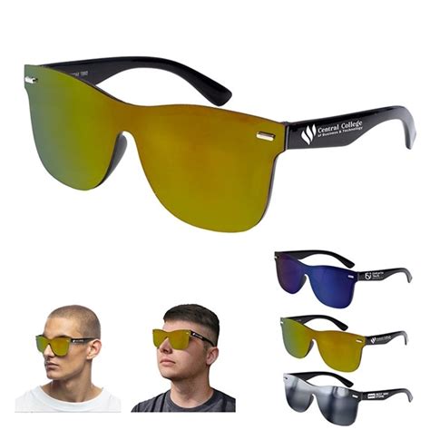 Promotional "DEL MAR TIDE" Rimless Reflective Sunglasses