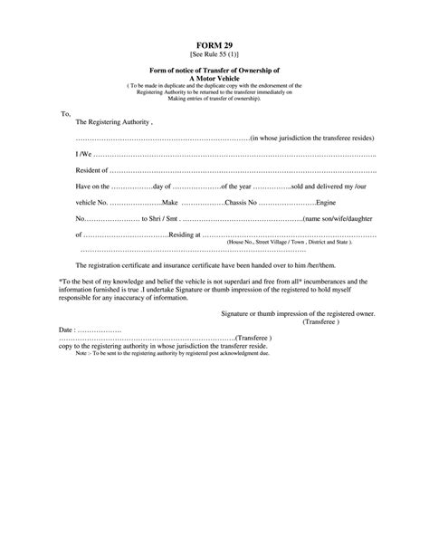 Image result for Form 28 RTO