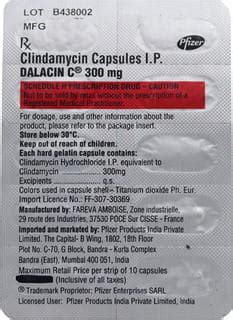 Dalacin C 300mg Capsule: Uses, Side Effects, Price, Dosage & More Info ...