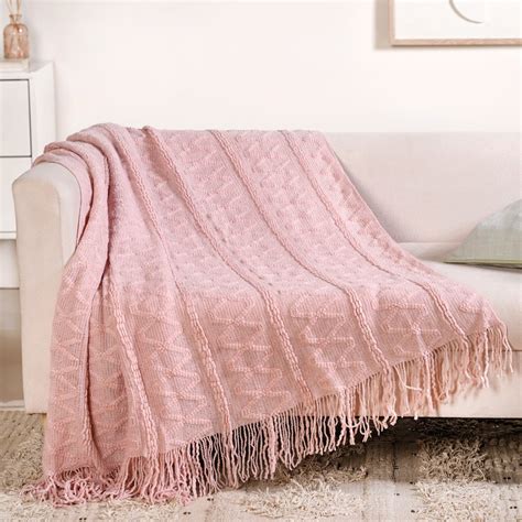 Softcore Blush Pink Throw Online - Premium Throw Blanket | Nestasia