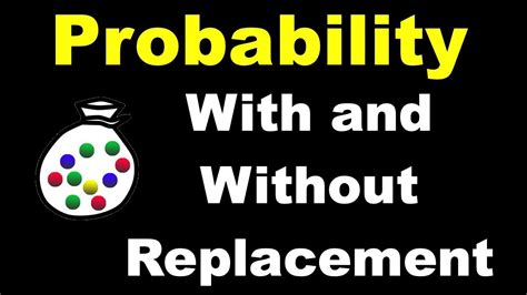 Image result for With Replacement vs without Replacement Probability