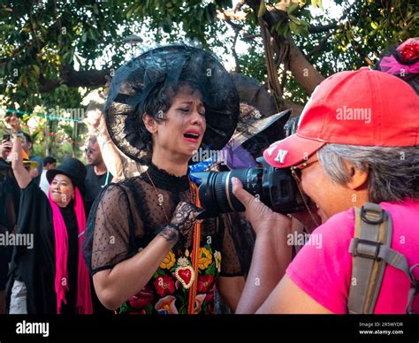 Barranquilla, Atlantico, Colombia - February 21 2023: Colombian Woman ...
