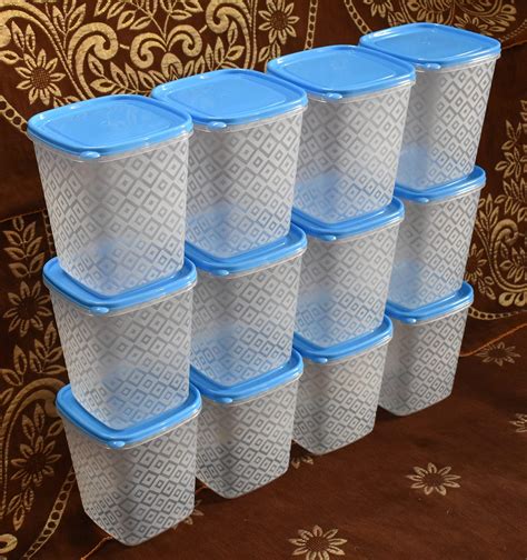 Buy Aarushi Transparent Airtight Grain Storage Plastic Containers (Set ...