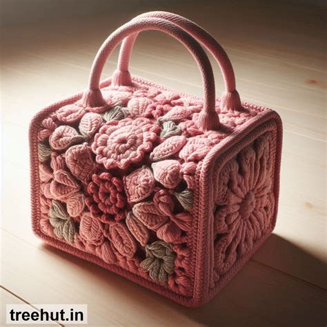Granny Square Crochet Handbag Ideas with Color Combinations and how to ...