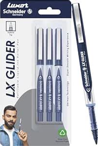 Luxor Schneider LX Glider Pens - Hybrid Tip - Liquid Ink Roller Pen ...
