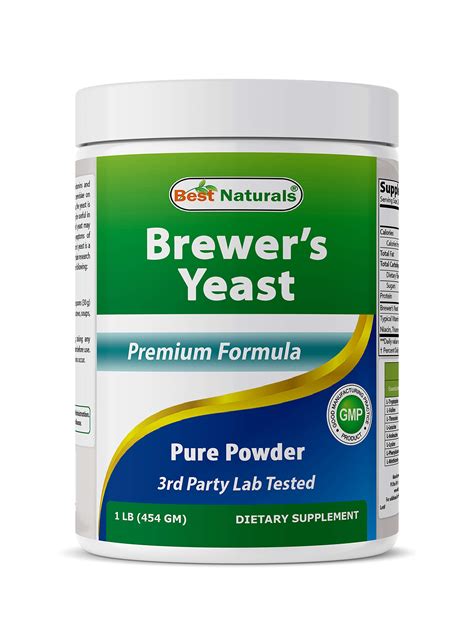 Best Naturals 100% Pure Brewers Yeast Powder - 16 oz - Supports for ...