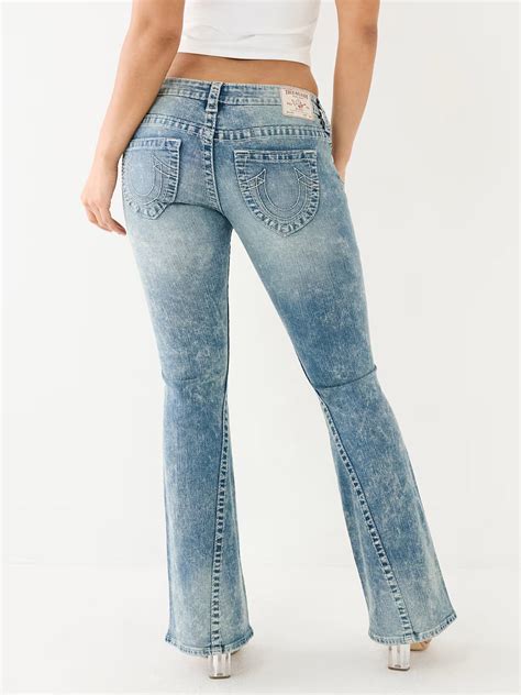 True Religion Womens Big T Joey Skinny Fit Blue Low Rise Jeans – Denim ...