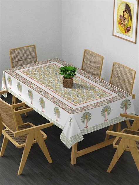 Multi 6 Seater Printed Cotton Table Cover (60 x 90 Inch) – Rajasthan Decor