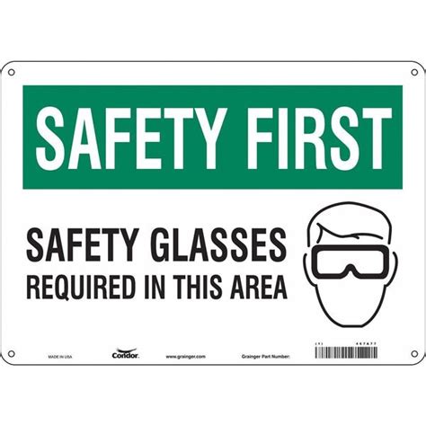 Condor Safety Sign, 10 in Height, 14 in Width, Aluminum, Horizontal ...