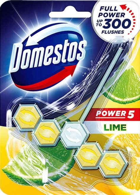 Buy DOMESTOS POWER 5 TOILET RIM BLOCK OCEAN LIMESCALE REMOVAL WITH LONG ...