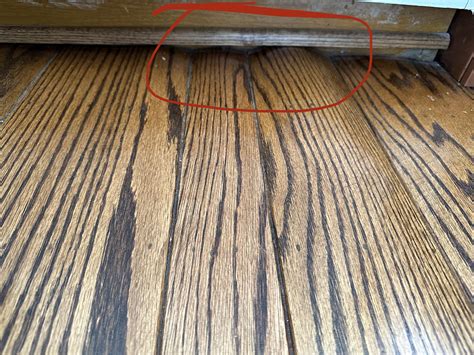 Hardwood floor warping nearby kitchenette sink : r/Flooring