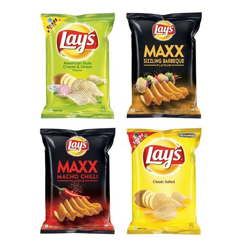 Lays Chips Combo (Classic Salted 95g, American Style Cream Onion 95g ...