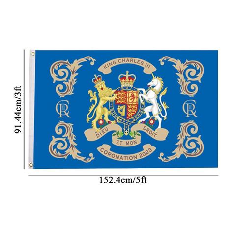 King Charles III Coronation Commemorative Flag 2023 | Ubuy India