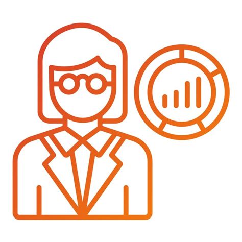 Vector design data scientist female icon style | Premium Vector