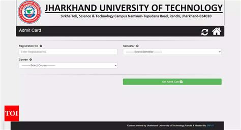 JUT BTech Admit Card for 2nd, 4th and 6th semesters released on ...