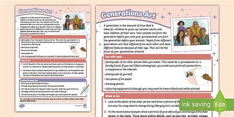 KS2 Generations Art Activity