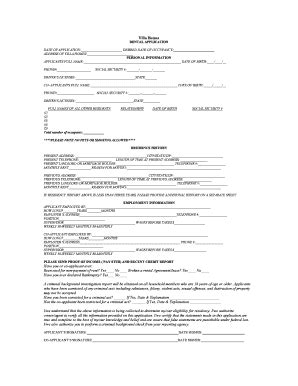 Fillable Online villahomes Rental Application Form.doc - villahomes Fax ...