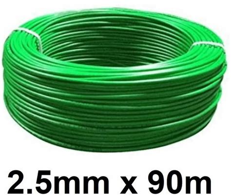Jwala Ji PVC insulated copper wire 2.5 sq/mm Green 300 ft. Wire - Price ...