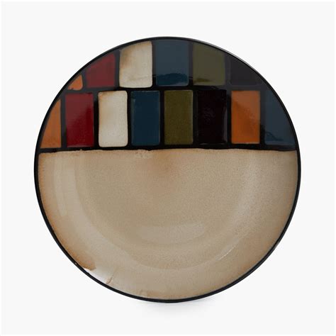 Buy Maris-Adonia Printed Dinner set - Stoneware - Brown from Home ...