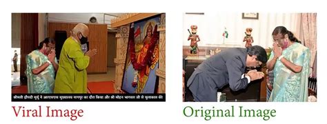 Photo Of Draupadi Murmu With RSS Chief Mohan Bhagwat Is Morphed | BOOM