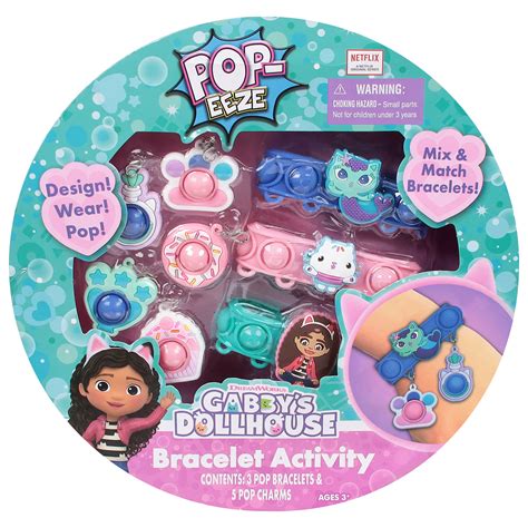 Buy Pop-Eeze: Bracelet Activity Set - Gabby's Dollhouse - Jewelry Set ...