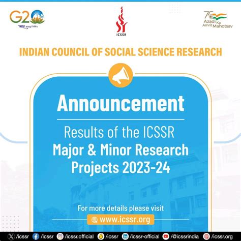 Declaration of Results of Major and Minor Research Projects for the ...