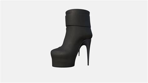 3D model Female Ankle Boots VR / AR / low-poly | CGTrader