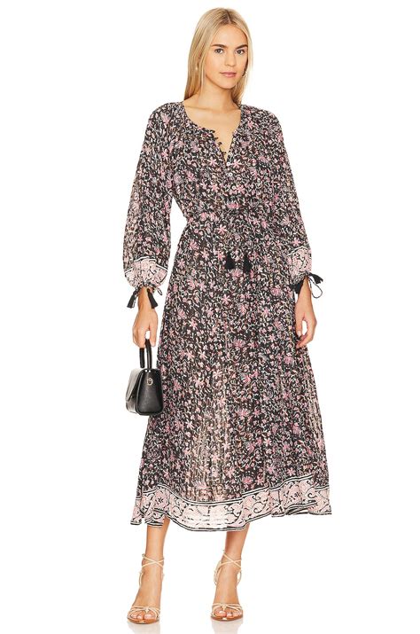 Cleobella Diera Kaftan Midi Dress in Fan Print | REVOLVE