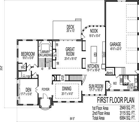 6000 Square Foot Million Dollar House Floor Plans 6 Bedroom Blueprints