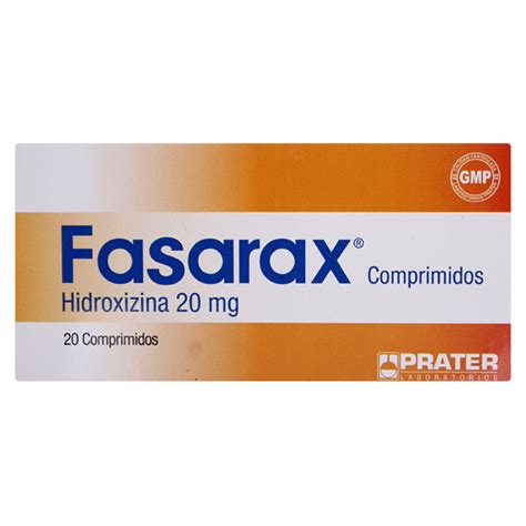 Fasarax Hidroxizina 20 mg 20 Comprimidos | Cruz Verde