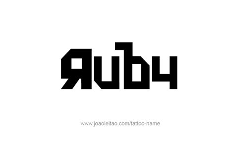 Image result for Ruby Name Cursive Design