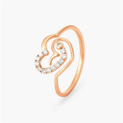 Dazzling Heart Diamond Finger Ring