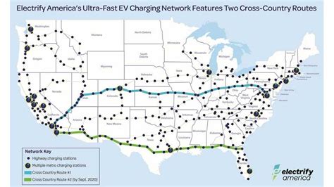 Electrify America Announces First Cross Country Route: Second Near ...