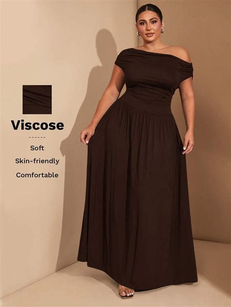 SHEIN BAE Abito elegante e versatile in tessuto elasticizzato nero o ...