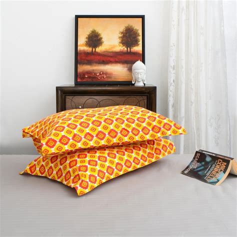 Buy Mandarin Printed Pillow Cover - Set of 2 - 70 x 70 cm from Home ...