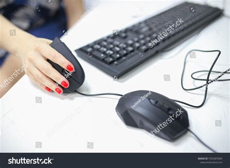 Vertical Ergonomic Computer Mouse Joystick Stock Photo 1592587609 | Shutterstock