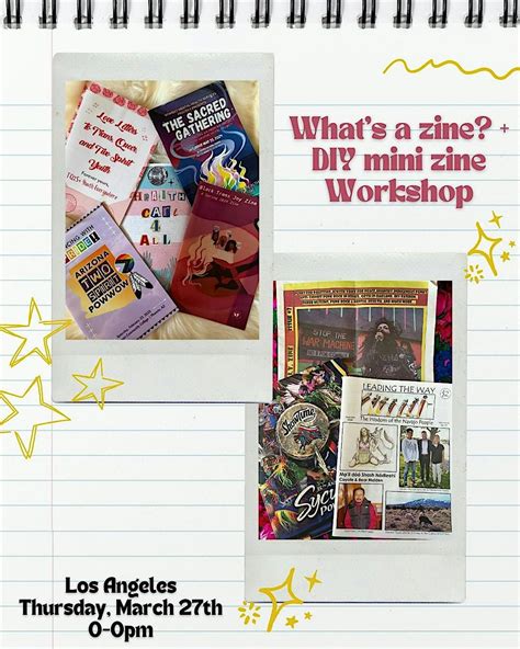 Whats a zine ? + DIY mini zine, 3250 Wilshire Blvd, Los Angeles, 27 ...