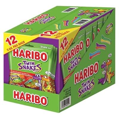 Buy Haribo Twin Snakes Gummi Candy 5 oz. Bags at Ubuy India